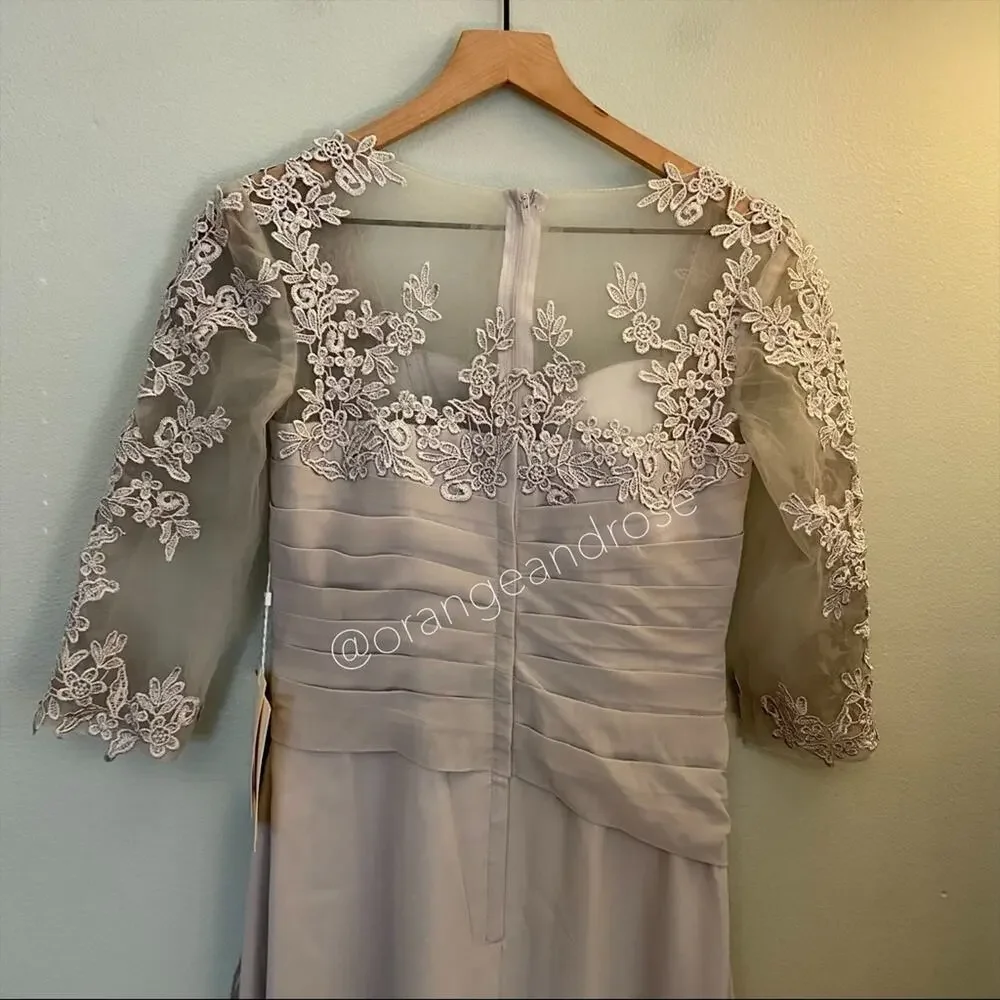 NWT LANTING Gray Bridesmaid Dress